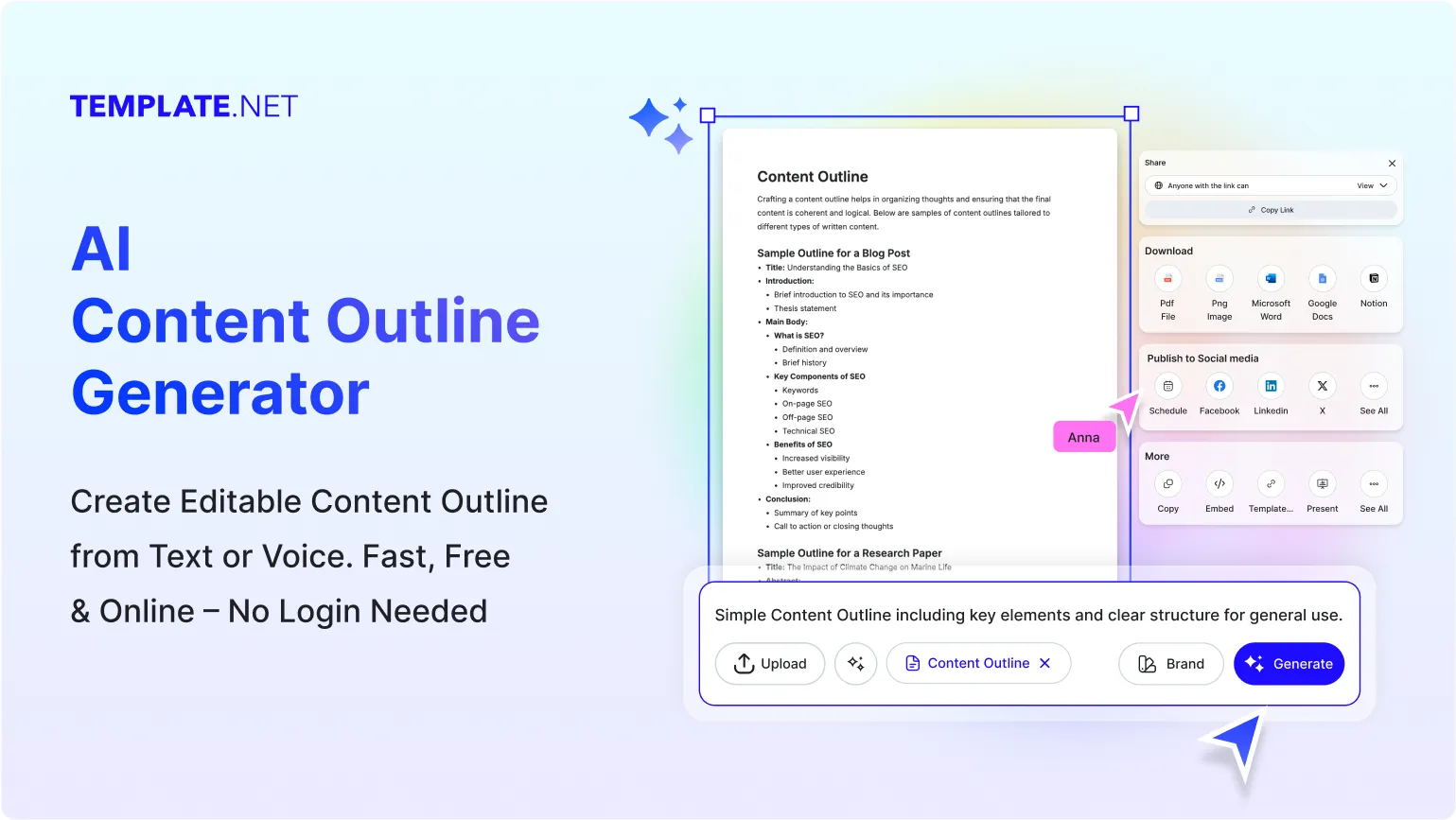 Free AI Content Outline Generator, Free Content Outline Maker Online